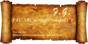 Fülöp Gyöngyvér névjegykártya