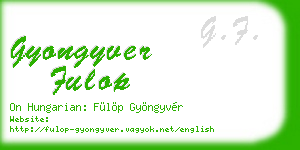 gyongyver fulop business card